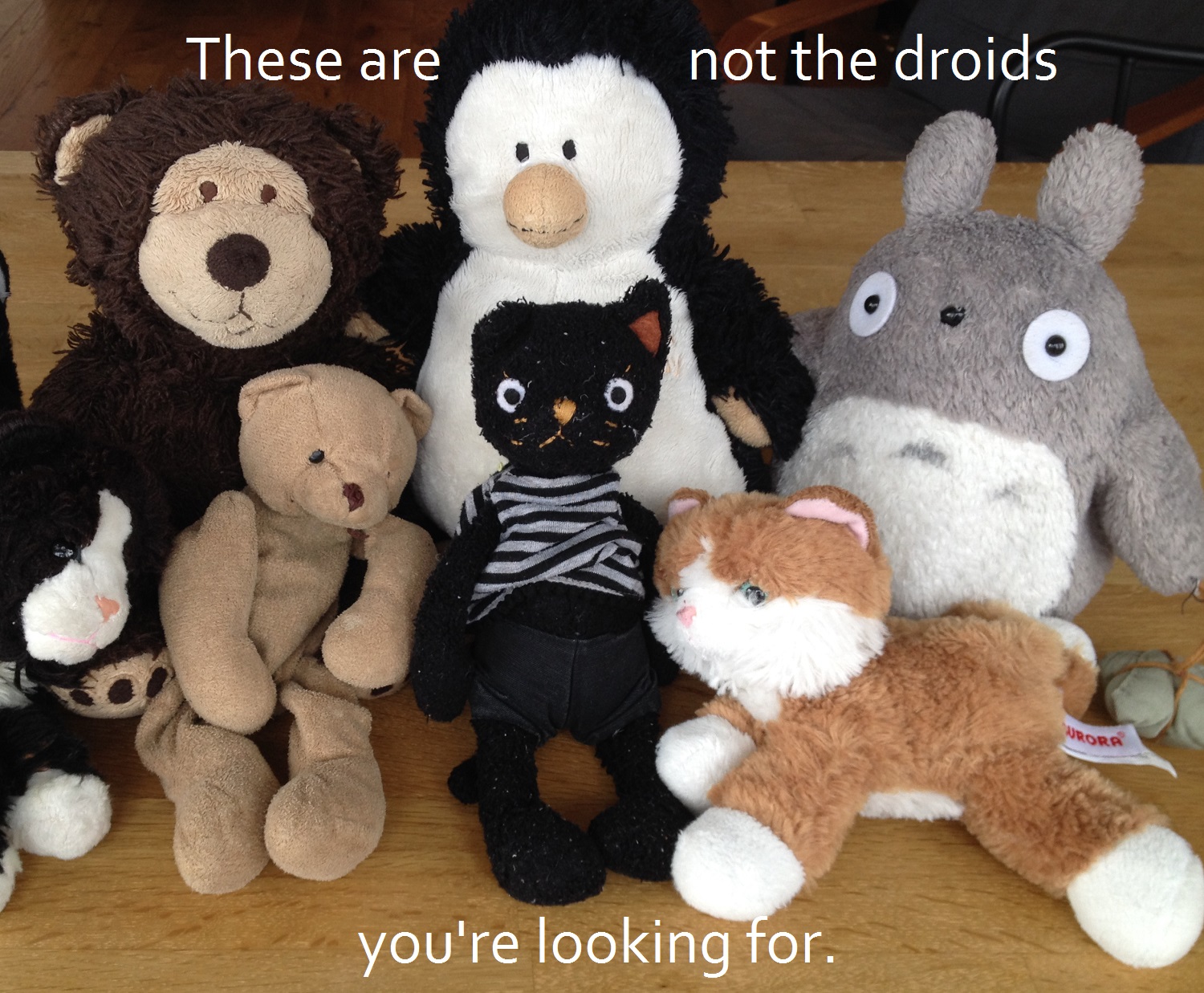 These are not the droids you're looking for.